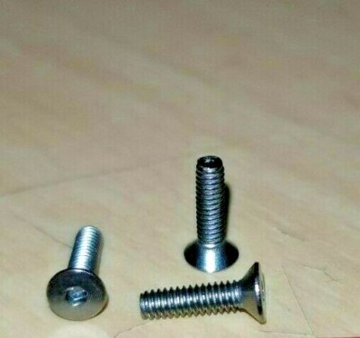QTY10  M2 x  5, 6, 8mm 0.4, Flat Head Hex(allen) Screw 18-8 Stainless Steel 