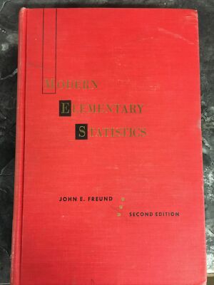 Modern Elementary Statistics 1960