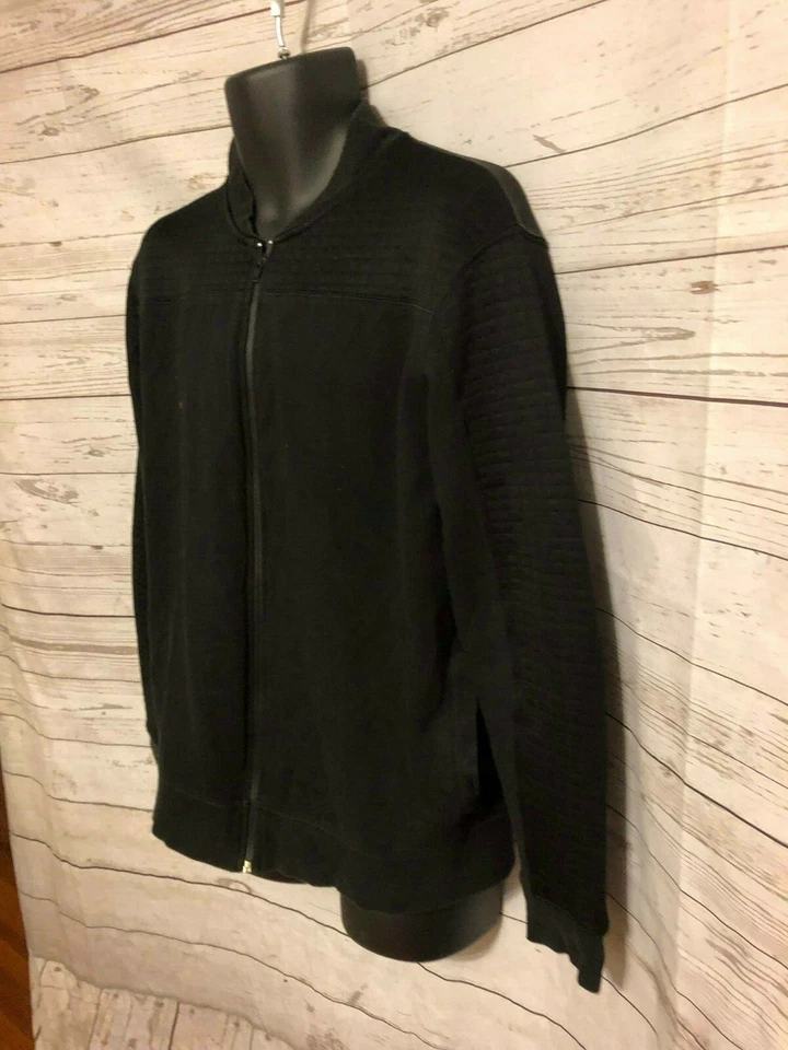 Chaqueta Twisted Soul Hombre Cremallera Frontal Manga Larga Negra Talla L Grande Foto 2 de 4