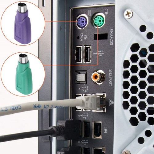 High Quality Grade A+ PS/2 to USB A Adapter Male to Female f Mouse and Keyboard - Picture 6 of 9