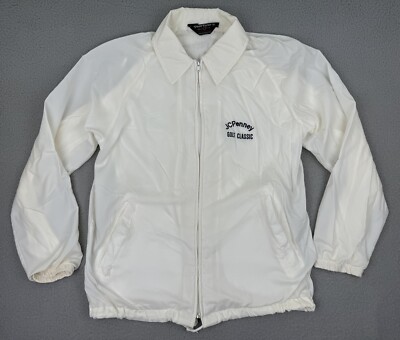 Vintage JcPenney Golf Classic Windbreaker Jacket Mens M White