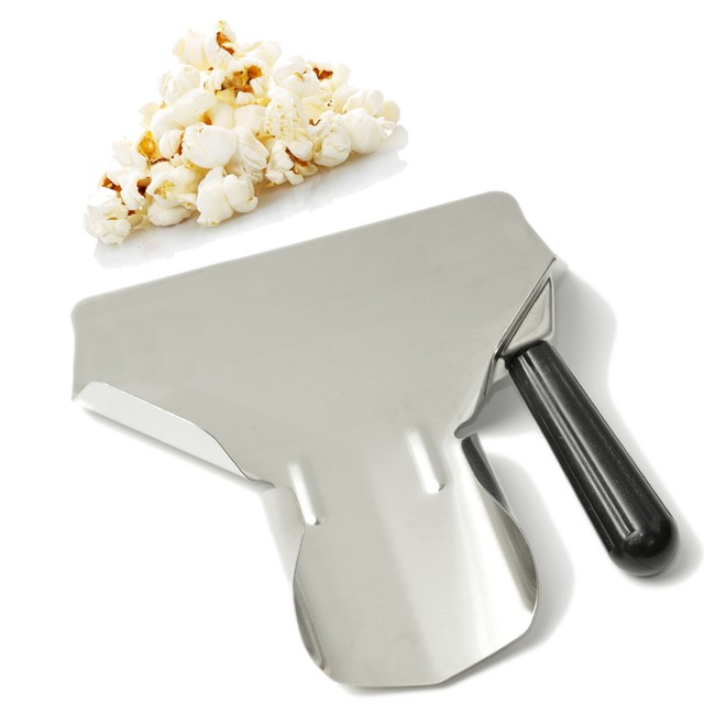 Stainless Steel French Fry Scoop,Chips Scooper, Chip Popcorn Bagger