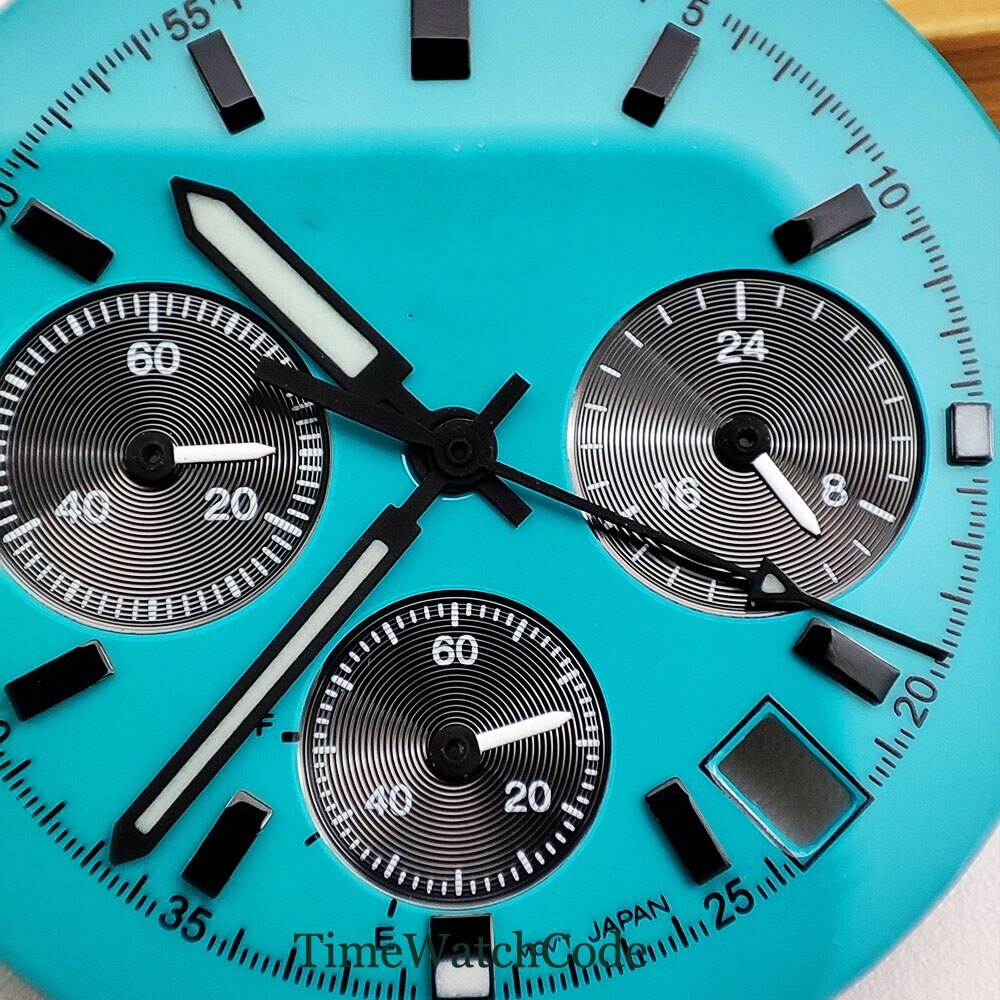 39mm Quartz Watch Case for VK63 VK64 Chronograph Movement with