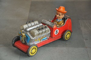 Vintage Battery Daiya Trademark Roadster No 8 Litho Tin Toy Japan Ebay