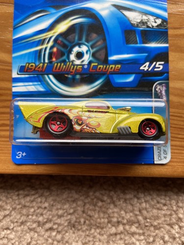 2005 Hot Wheels 1941 Willys Coupe Crazed Clowns II Series 4/5 Green - Red Spokes - Picture 6 of 10