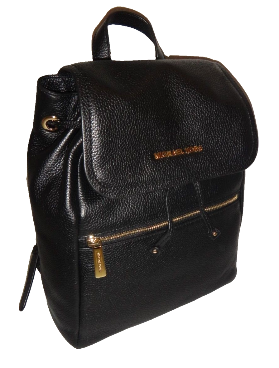 Michael Kors Rachel LG Leather Flap Backpack Handbag MK 