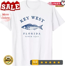 2025/NEW LIMITED Key West Florida Vintage Fishing T-Shirt