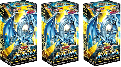 3 Box Set Yugioh Rush Duel Over Rush Pack Japanese NEW Go Rush