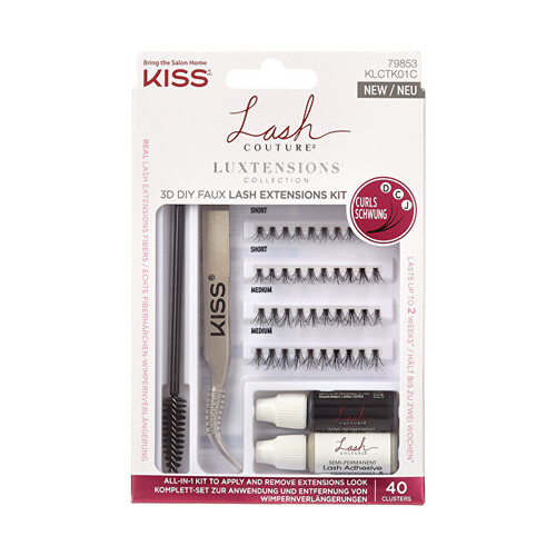 Kiss My Face Kit Lash Couture LuXtension Cluster per l'applicazione di ciglia fi