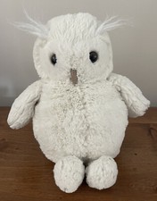 JellyCat Woodland Babe Owl Plush Stuffed Animal Toy Cream White 12  