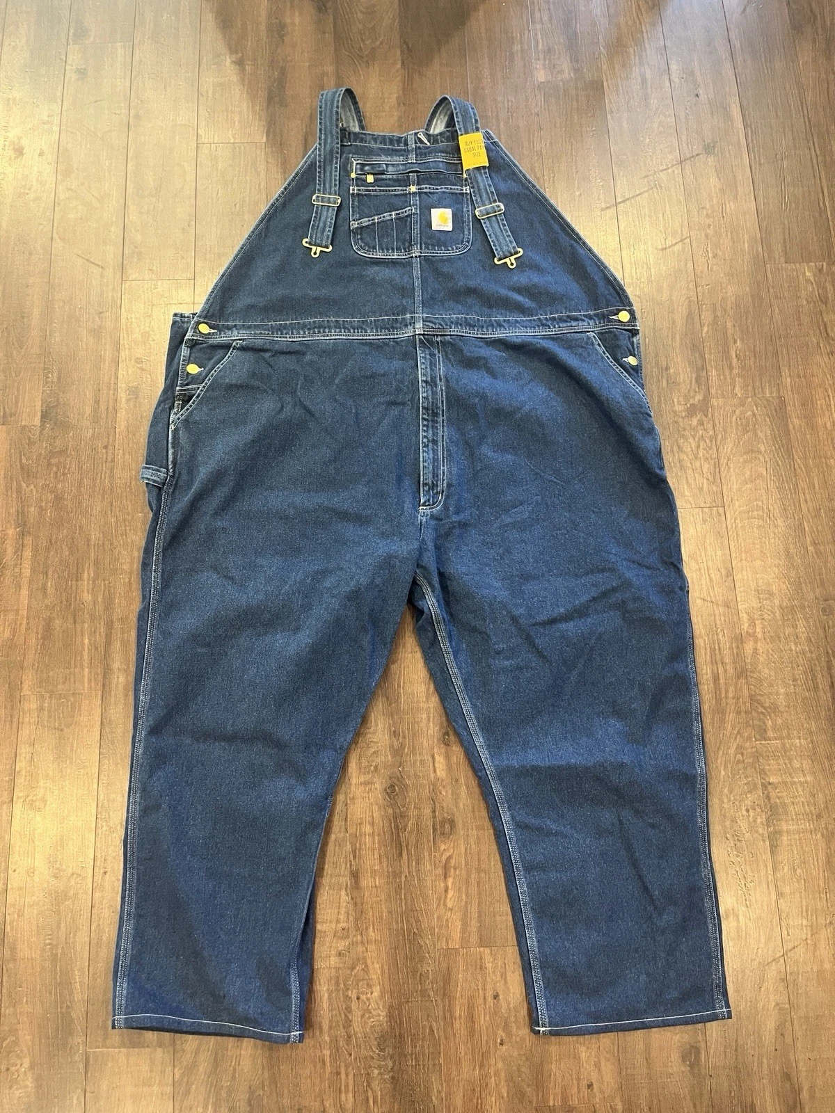 Carhartt Model # OR4672-M Loose Fit Denim Bib Overalls 58x32 NWT