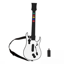 Wireless Game Guitar for Legends Rock Dongle Bundle Guitar Hero PS3 / PC