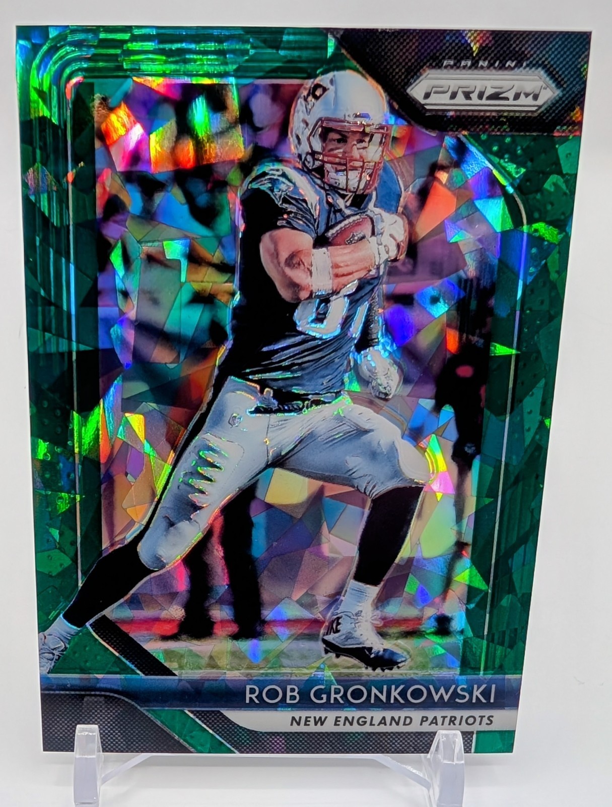2018 Prizm Green Crystals Rob Gronkowski #/75