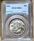 1964 KENNEDY HALF DOLLAR PCGS MS66 231370