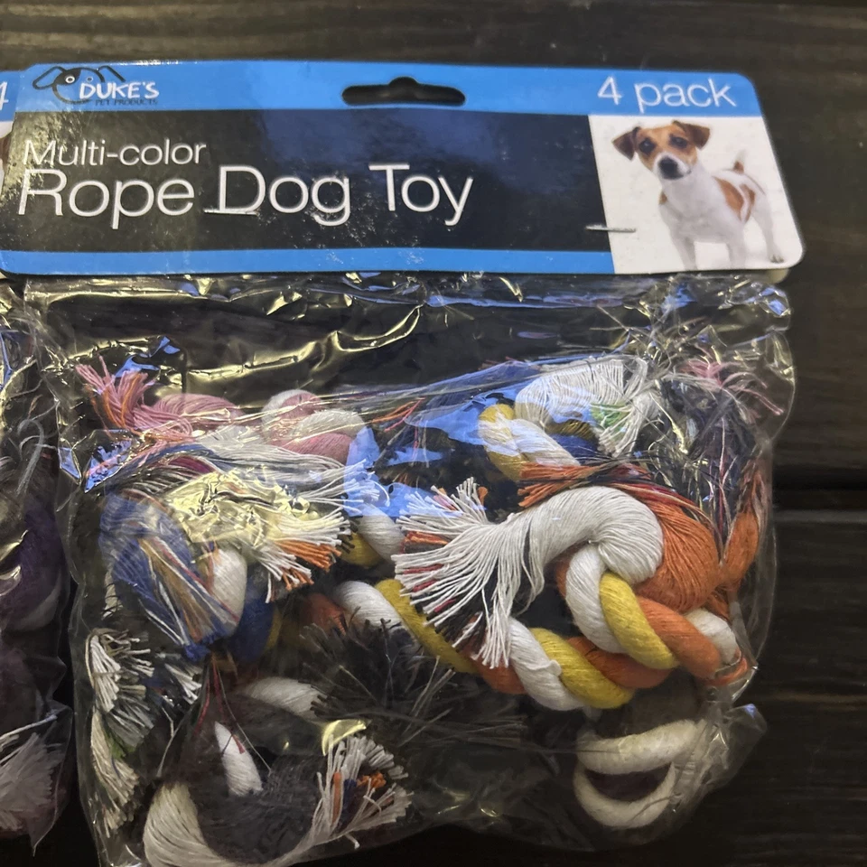 Juguete de cuerda multicolor Duke’s para perro 2 paquetes (8 piezas) Foto 2 de 4