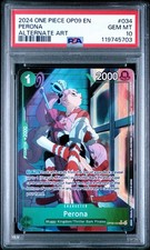 One Piece 2024 Perona OP09-034 Alternate Art Rare OP09 GEM MINT PSA 10