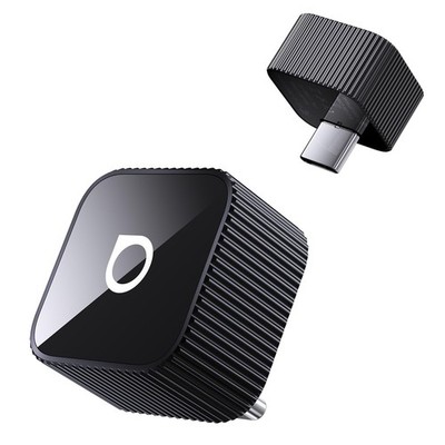 OTTOCAST Mini Slim 2026 Upgrade 2in1 Wireless CarPlay  USB Type C Black G1N