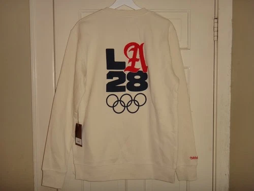 Olympics 2028 LA28 Mitchell & Ness Men's Fleece Crewneck Sweatshirt NWT image 2
