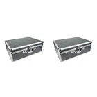 2X Carbon Fiber Tool Box Aluminum Tool Case Suitcase Equipment Hard Carry8937