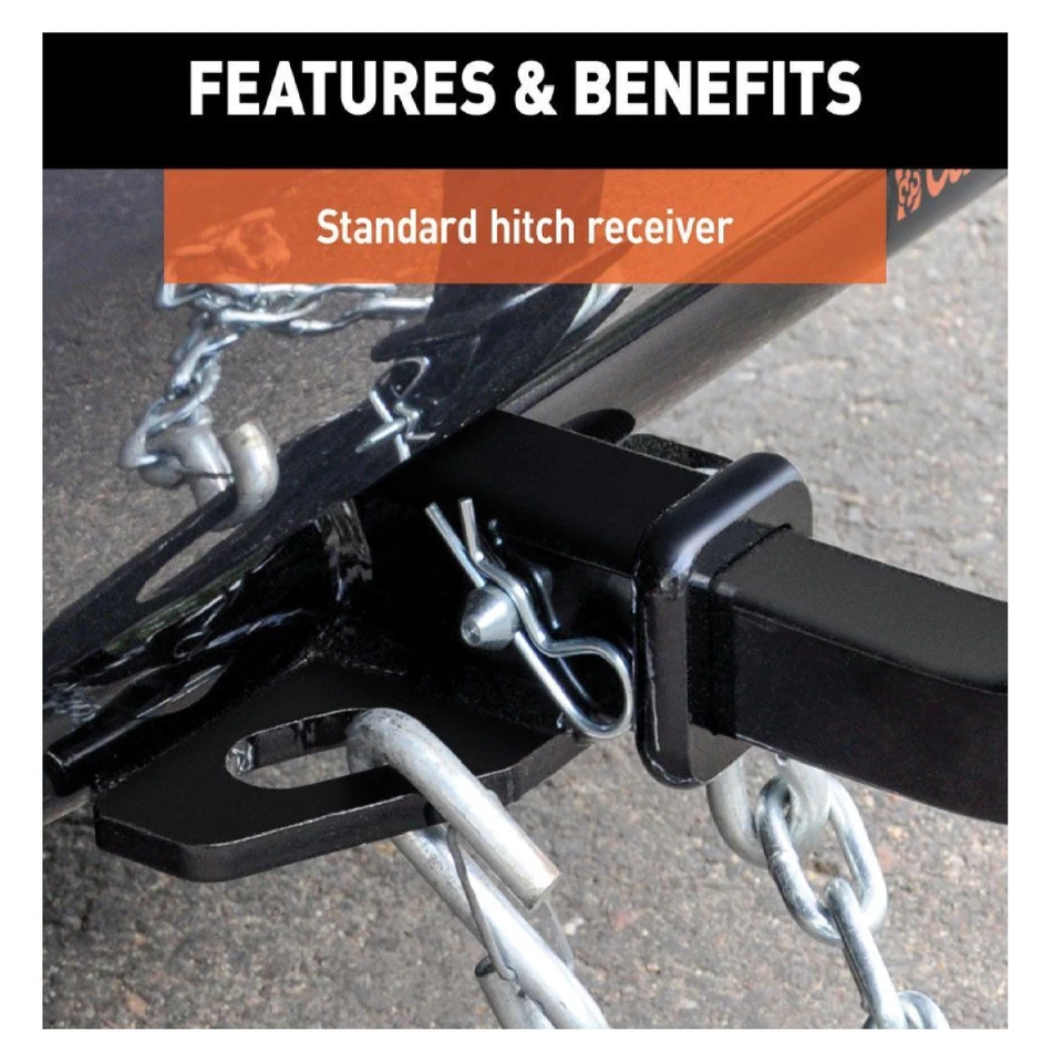 Curt Class 1 Black Powder-Coated Trailer Hitch for Honda Accord Crosstour 11002 Foto 3 de 4