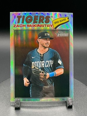 2026 Topps Heritage Chrome Refractor #398 Zach McKinstry, Detroit