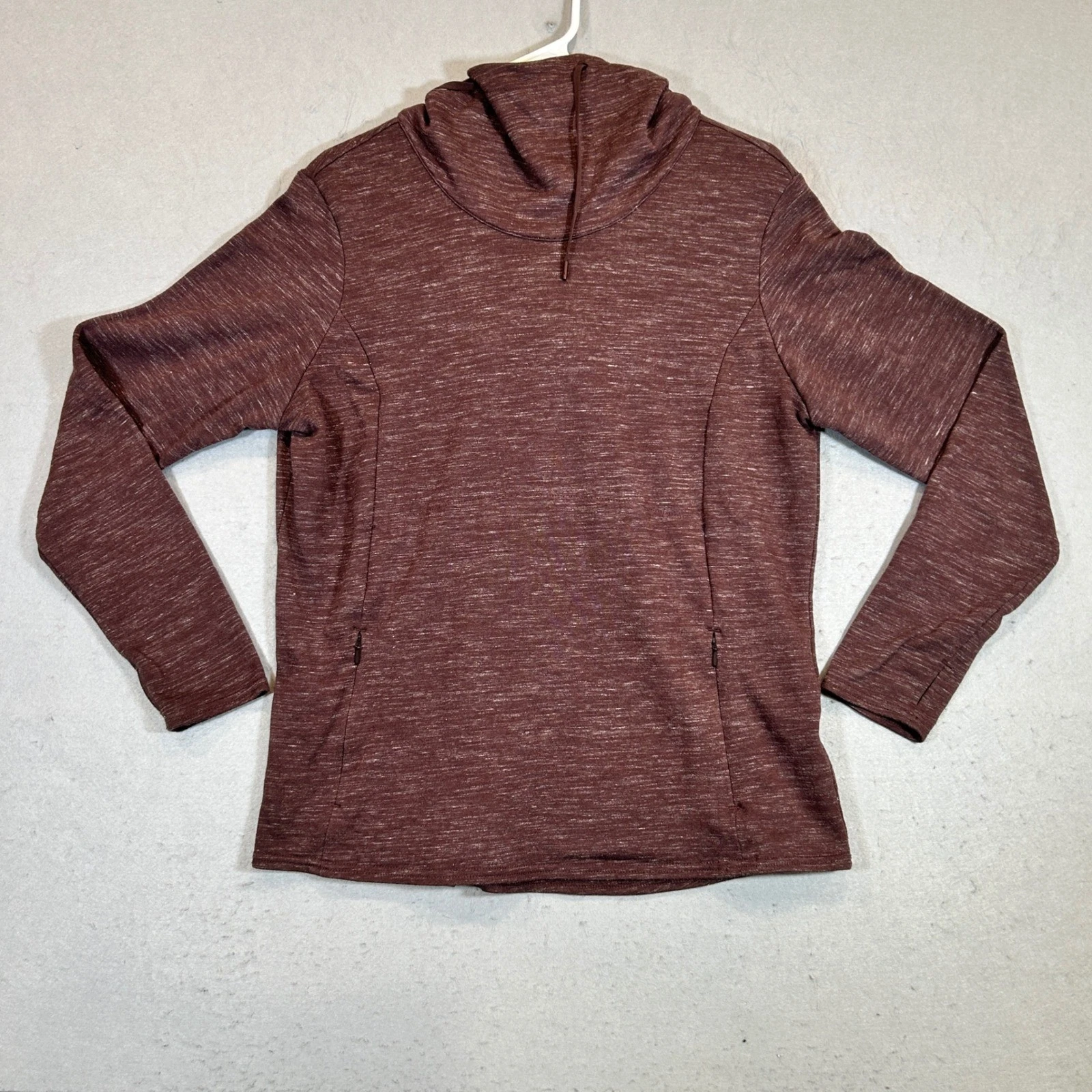 Kuhl Hoodie Womens Large Lea Red Fleece Pullover Hiking Outdoors Running
