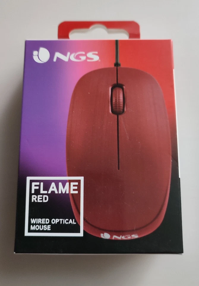 Flame RED Optische Maus von 1000dpi und USB Cable Computer- oder Laptop-Maus ...