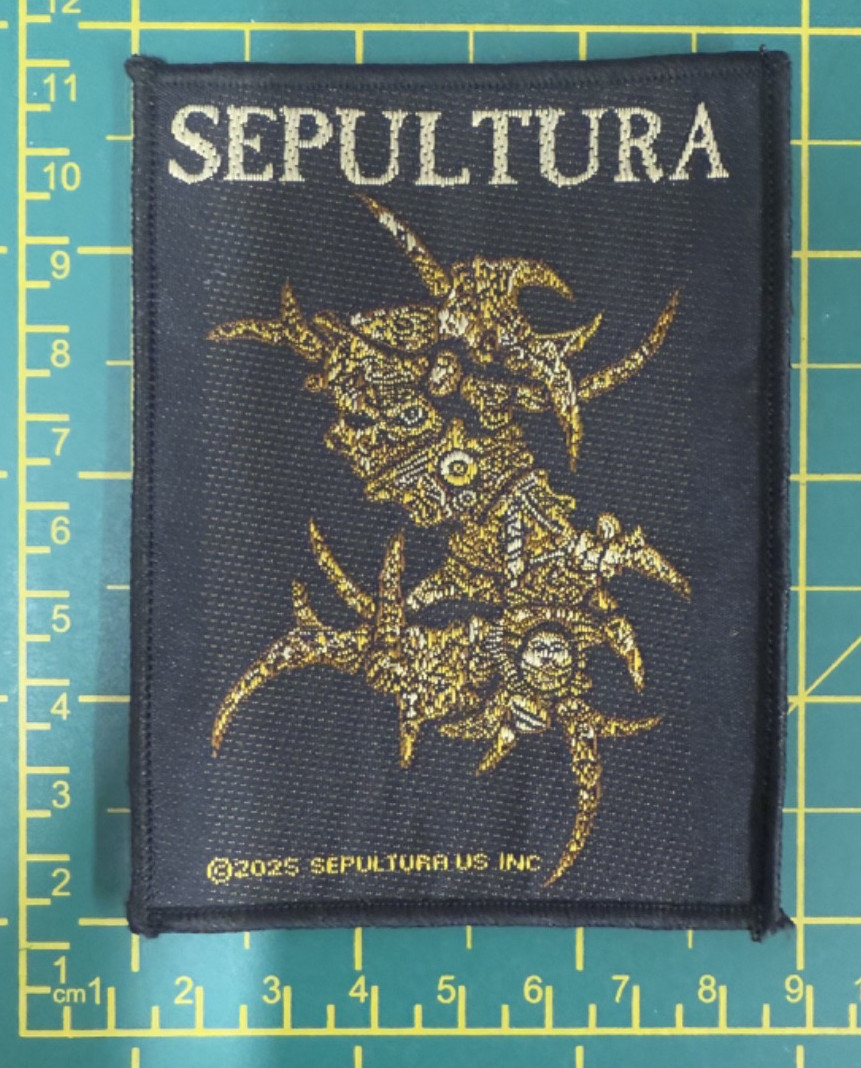 Sepultura Discography Logo Woven Sew On Patch Officially Licensed