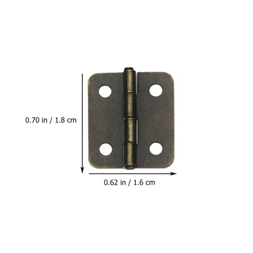 250 Pcs Mini Hinge Accessories Hinges for Crafts Removable Spring Case - Foto 4 di 12