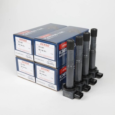 4X Denso 673-2301 30520-PNA-007 Ignition Coils For 02-06   2.4L C1382 UF311 #iv