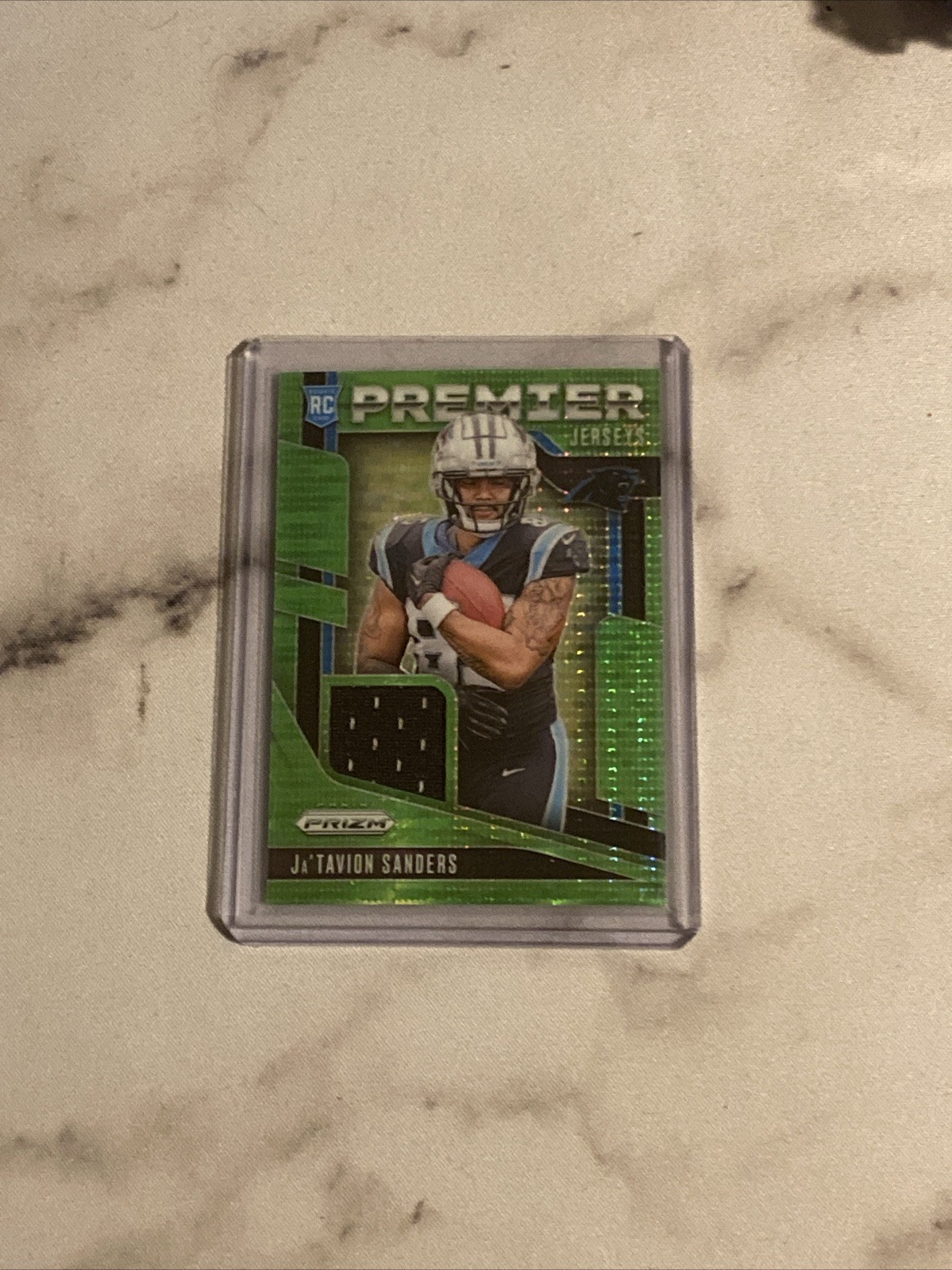 2024 Panini Prizm Premier Jerseys Ja'Tavion Sanders Green Pulsar Prizm (MEM, RC)