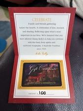 Jimmy Kelly’s Steakhouse Gift Card $100 Nashville, Tennessee