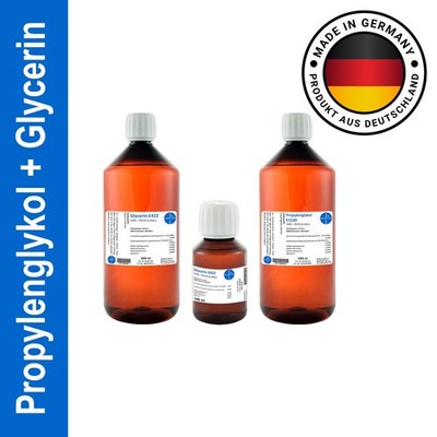 1000 ml VG 99,5% +  100 ml VG 99,5% + 1 x 1000 ml PG 99,5% I HERRLAN-Qualität