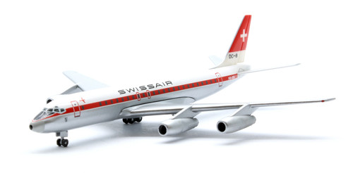 AVIÓN FUNDIDO A PRESIÓN HERPA ESCALA '1:500' 514996 SWISSAIR DOUGLAS DC-8-53 EDICIÓN LIMITADA | Zustand: Used