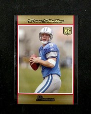 2007 Bowman #113 Drew Stanton RC Gold Lions