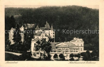 Mariánské Lázně Czech Republic Bohemia establishment Bellevue