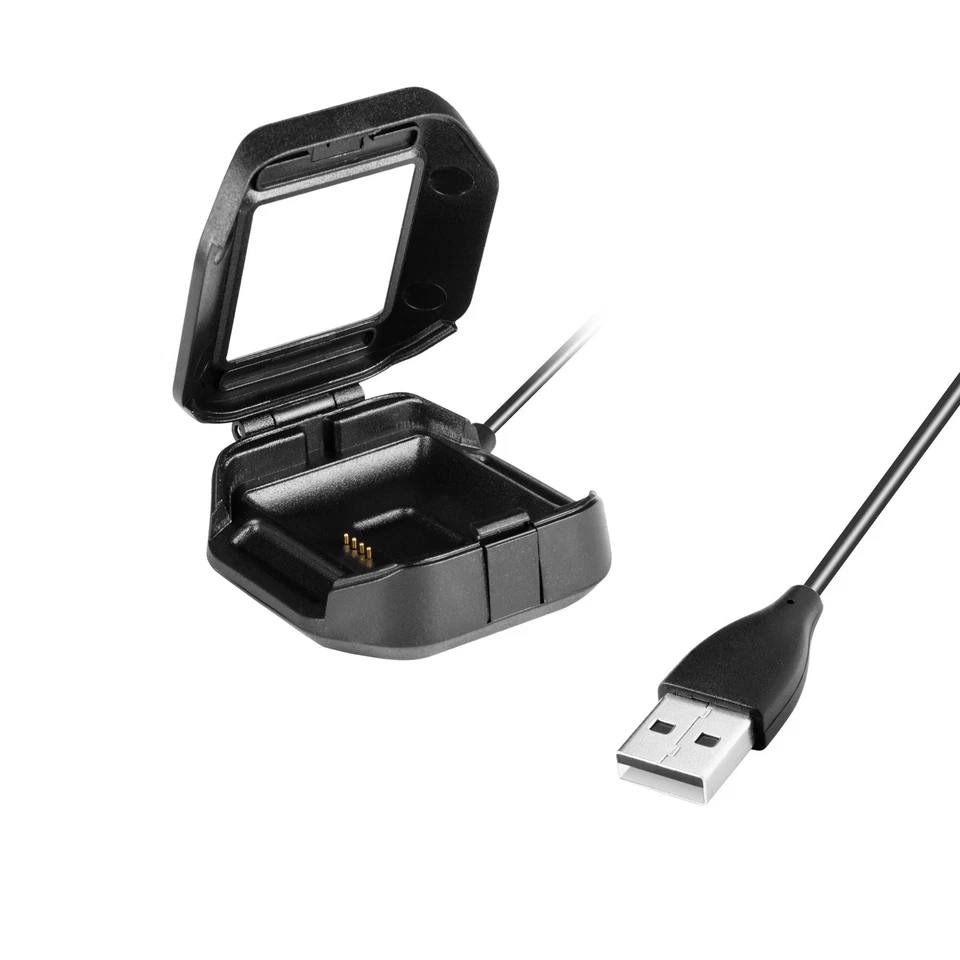 Cargador USB Insten Compatible con Reloj Inteligente Fitbit Blaze, Negro Foto 4 de 4