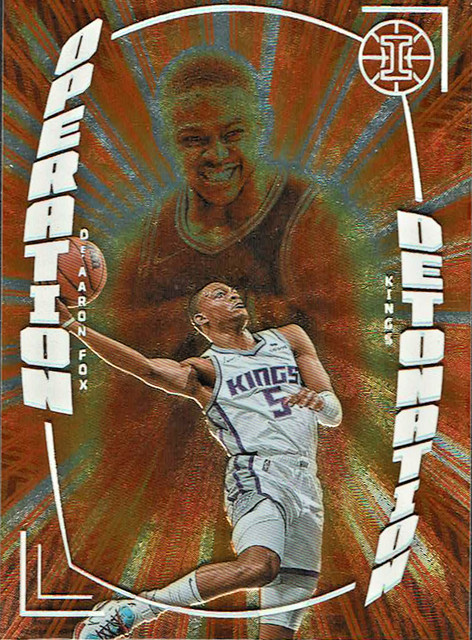 2021-22 Panini Illusions - Operation Detonation De'Aaron Fox #28 Orange