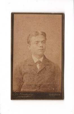 CDV Foto Feiner Junge - Gießen 1880er