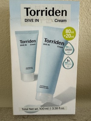 Torriden DIVE-IN Soothing Cream Tube Special Set 80ml + 20ml Exp:2027/03/20