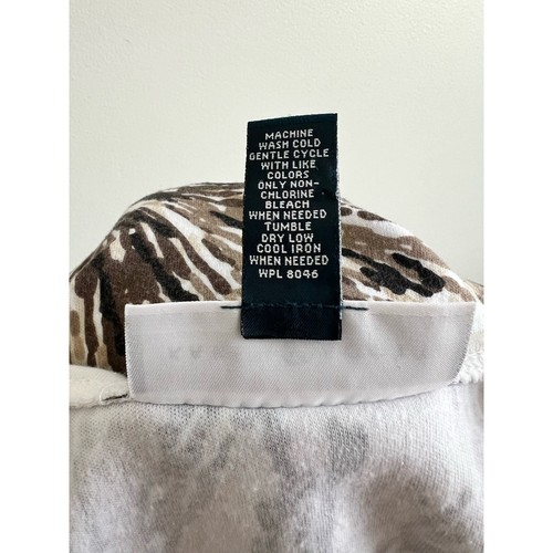Top Karen Scott scollo a scoop misto cotone manica corta piccolo - Foto 6 di 6