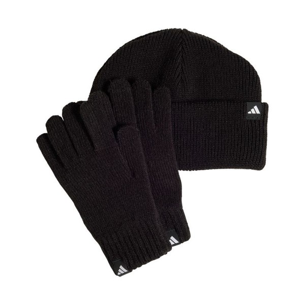Komplet Dla Dzieci Adidas Czapka + RęKawiczki Czarny JP2783 - MłOdzieżOwa Adidas-image