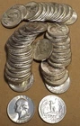 Full roll (40 coins) - 1960 D Washington Quarters - Gem BU - 90% Silver