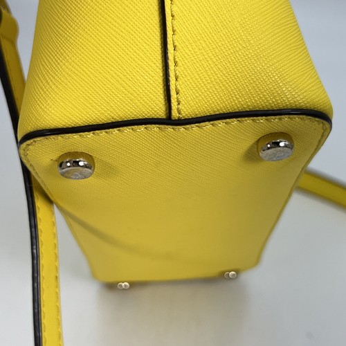 Kate Spade 100% Cow Leather Crossbody Bag Yellow - Picture 12 of 16