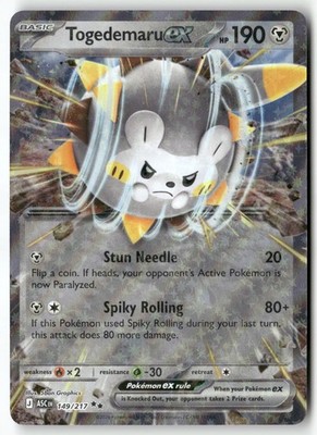 Togedemaru ex Double Rare ME: Ascended Heroes 149/217 NM