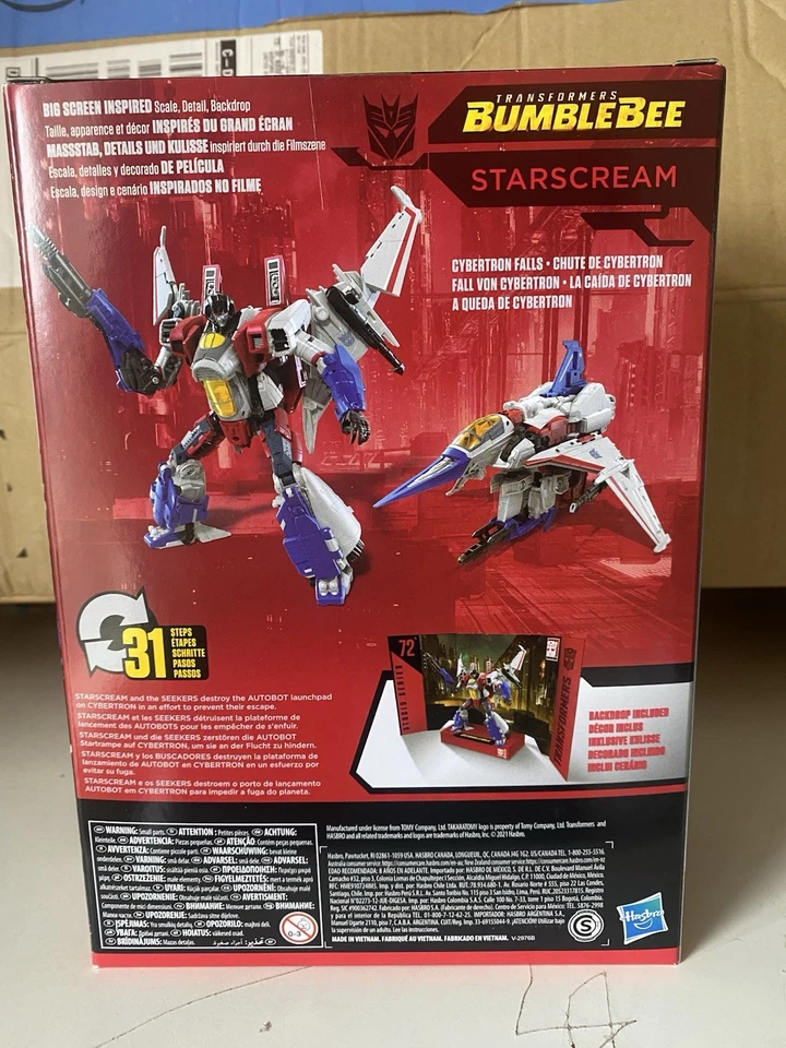Transformers - Bumblebee Movie - Studio Series #72 - STARSCREAM - new/sealed - Image 2 of 2