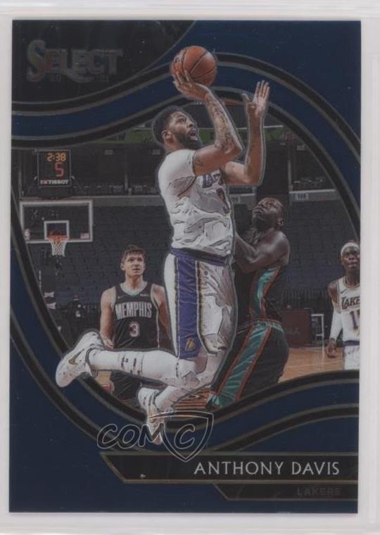 2020-21 Panini Select Courtside Retail Blue Anthony Davis #228 10uo