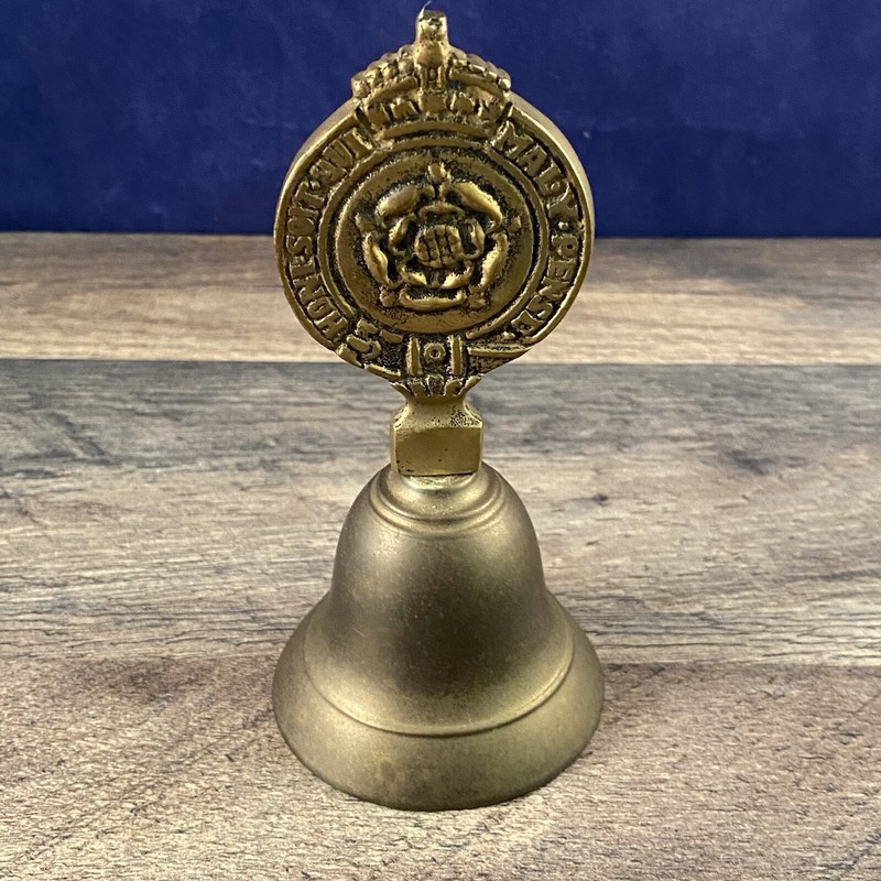 Vintage Royal Fusiliers Bell Military Souvenir Brass Rare