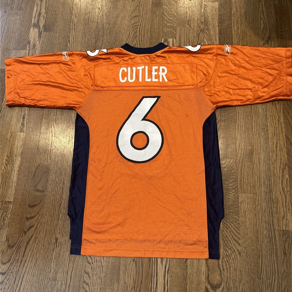 Denver Broncos Jay Cutler Jersey Hombre Talla Mediana Naranja Reebok Foto 2 de 4