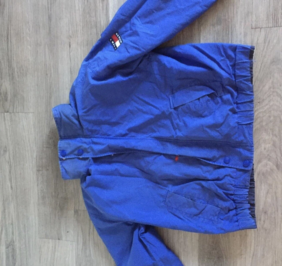 Chaqueta Tommy Hilfiger Grande BIG FLAG Vintage RARA Reversible Foto 3 de 4